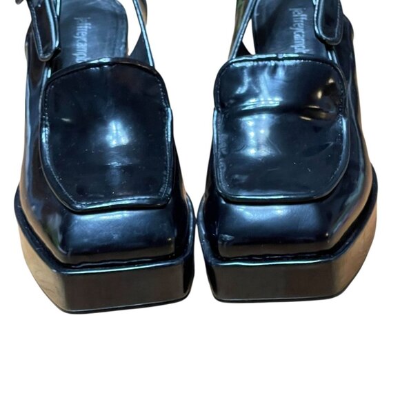 Jeffrey Campbell Glossy Black Platform Heels - Picture 2 of 14
